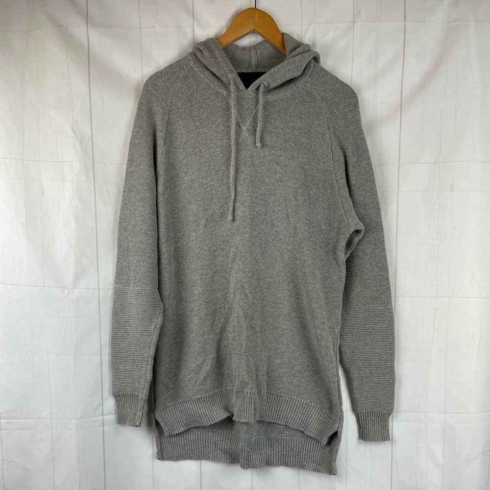 Faded Clothing Gray Hooded Pullover Sweater Size L